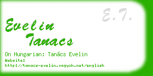 evelin tanacs business card